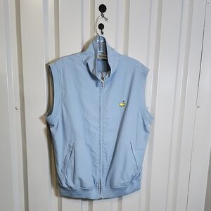 Magnolia Lane Womens Vintage Masters Blue Zip Vest Size XL New